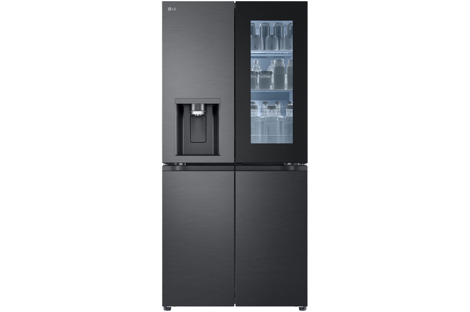 LG 508L Slim French Door Fridge with InstaViewᵀᴹ, GF-V500MBLC