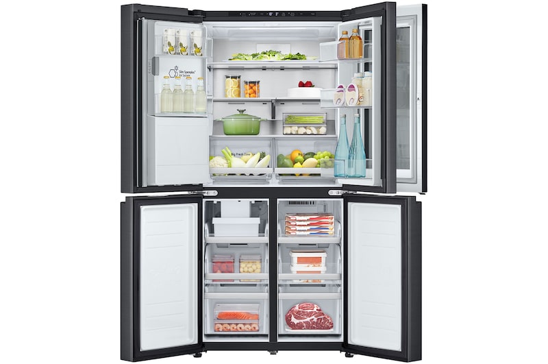 LG 508L Slim French Door Fridge with InstaViewᵀᴹ, GF-V500MBLC