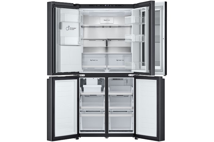 LG 508L Slim French Door Fridge with InstaViewᵀᴹ, GF-V500MBLC