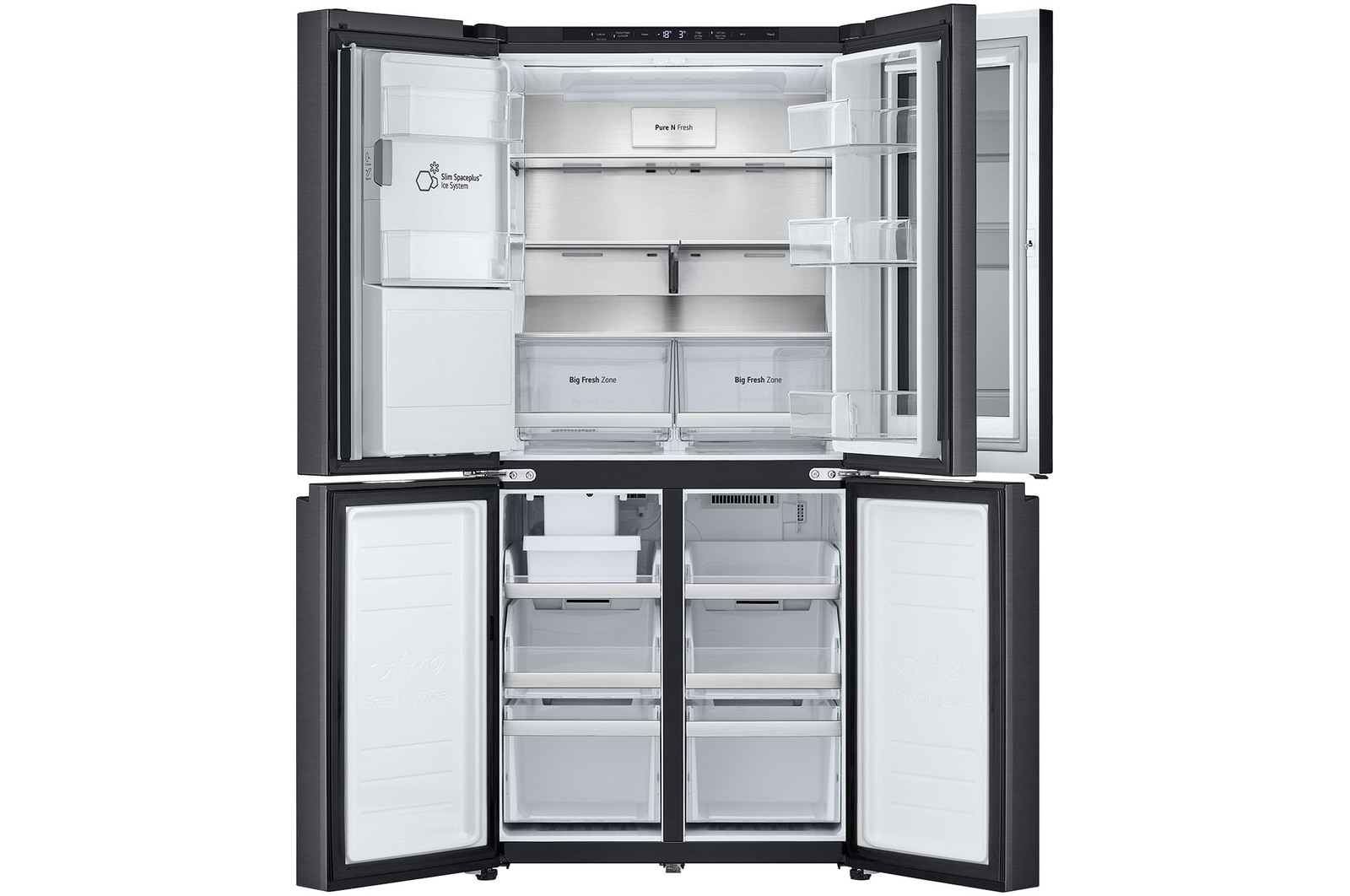 LG 508L Slim French Door Fridge with InstaViewᵀᴹ, GF-V500MBLC