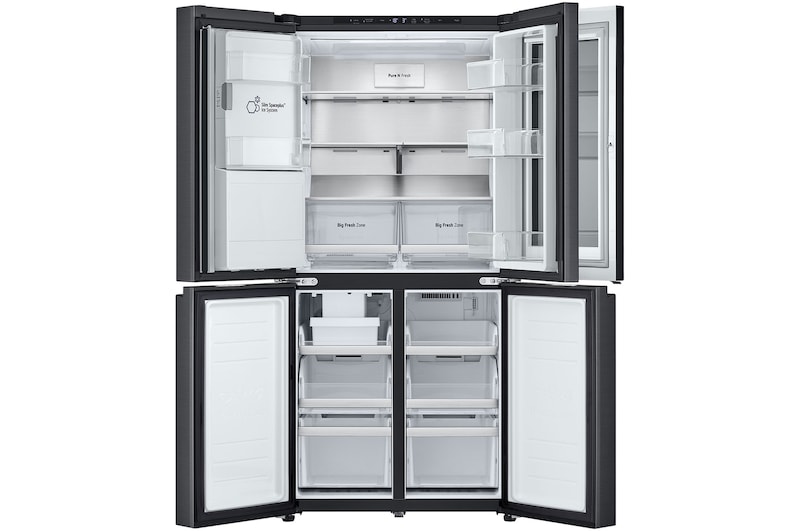 LG 508L Slim French Door Fridge with InstaViewᵀᴹ, GF-V500MBLC