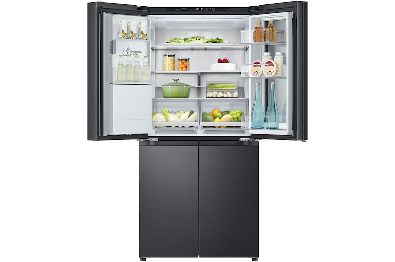 LG 508L Slim French Door Fridge with InstaViewᵀᴹ, GF-V500MBLC