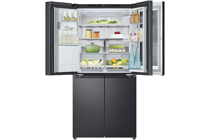 LG 508L Slim French Door Fridge with InstaViewᵀᴹ, GF-V500MBLC