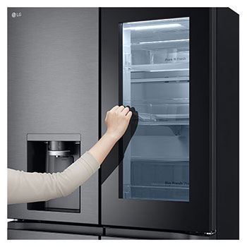 LG 508L Slim French Door Fridge with InstaViewᵀᴹ, GF-V500MBLC