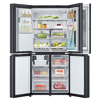 LG 508L Slim French Door Fridge with InstaViewᵀᴹ, GF-V500MBLC