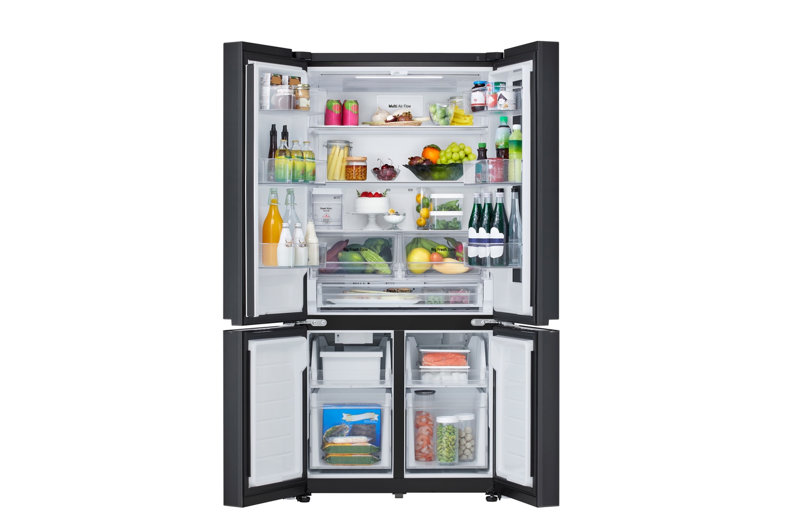 LG 576L French Door Fridge with InstaView™, GF-VN600BM