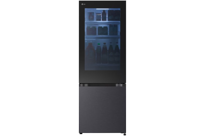 Front view of 340L Bottom Mount Fridge - InstaView, GB-V300MBL