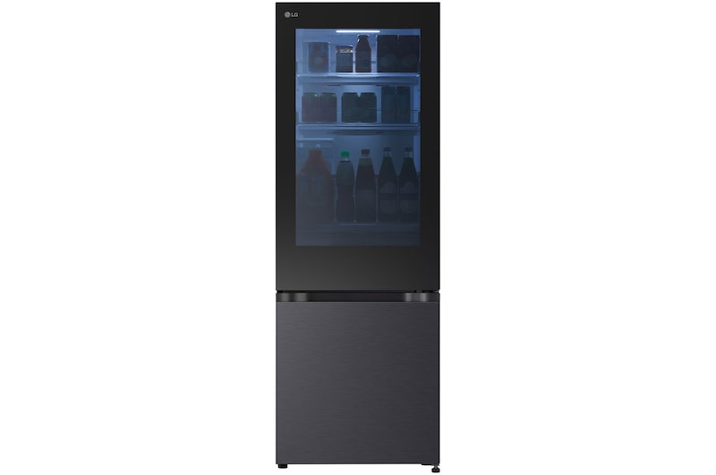 Front view of 340L Bottom Mount Fridge - InstaView, GB-V300MBL
