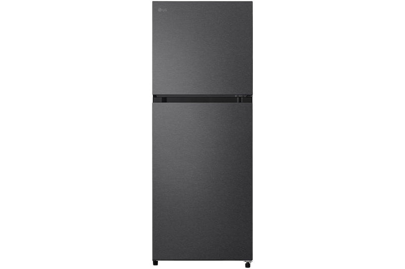 Front view of 424L Top Mount Fridge - Matte Black, GT-7MB