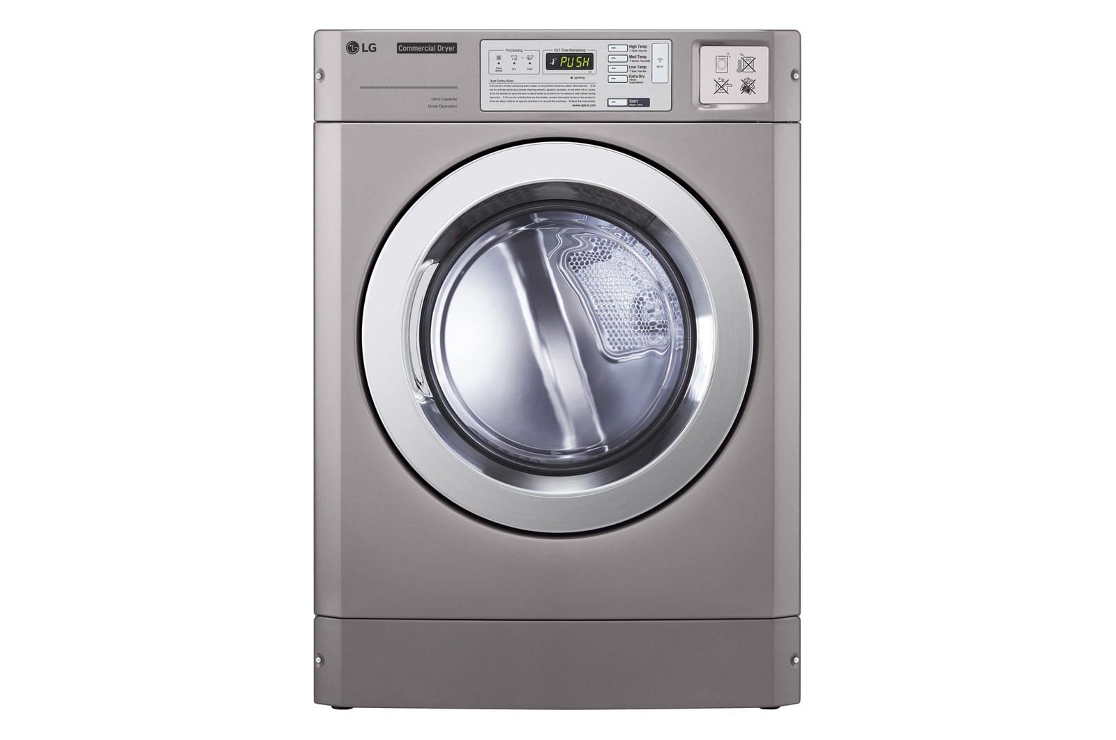 Front view of 15kg Single Electric Dryer - OPL CDT29MSOES