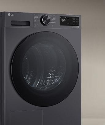 Image of the LG Dryer from a partial side angle