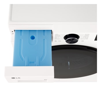 LG DXH3 Heat Pump Dryer detergent drawer pulled open.