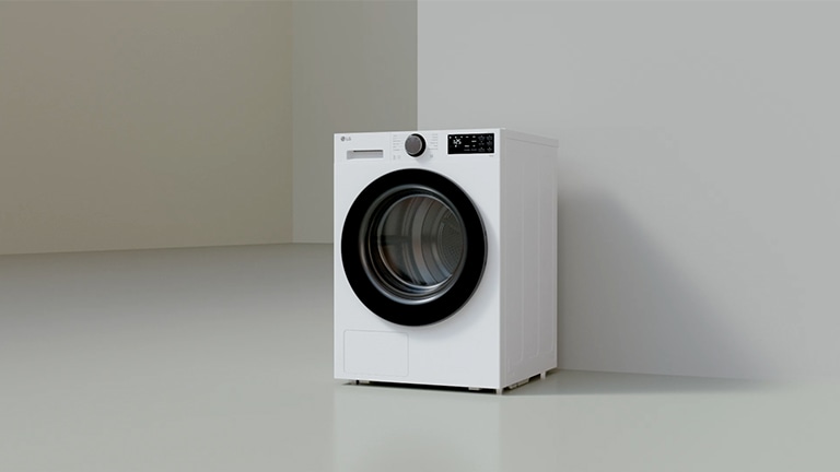 A video explaining the Auto Cleaning Condenser feature of the LG Dryer