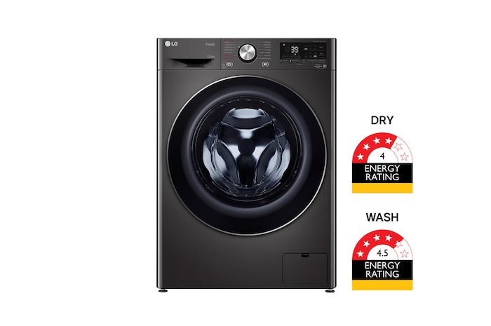 Front view of 12/8kg Series9 Front Washer Dryer Combo WVC9-1412B