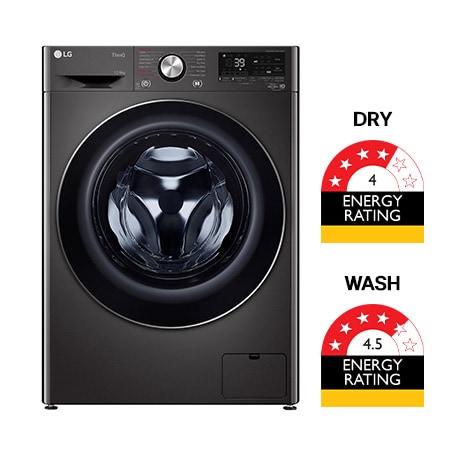Front view of 12/8kg Series9 Front Washer Dryer Combo WVC9-1412B