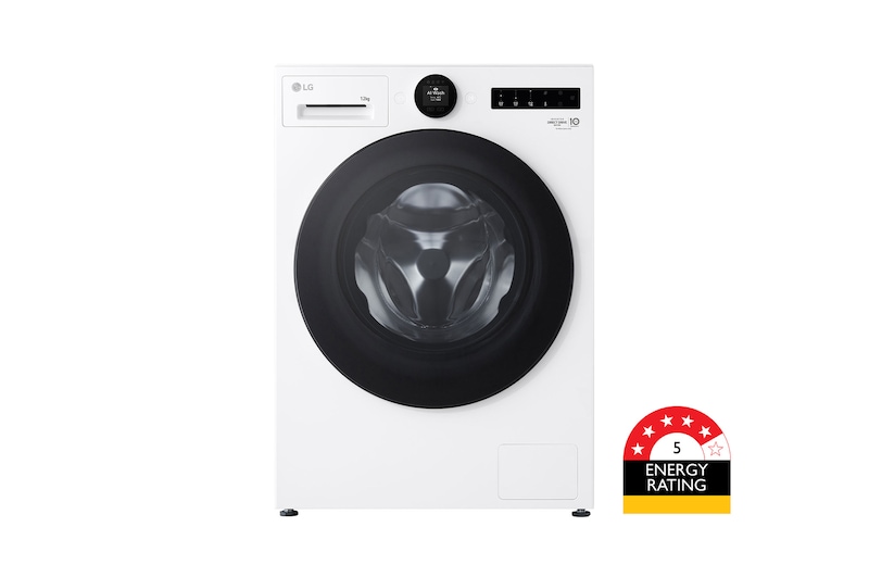 Front view of 12kg Series 10 Front Load Washer - ezDispense WX10-1412W