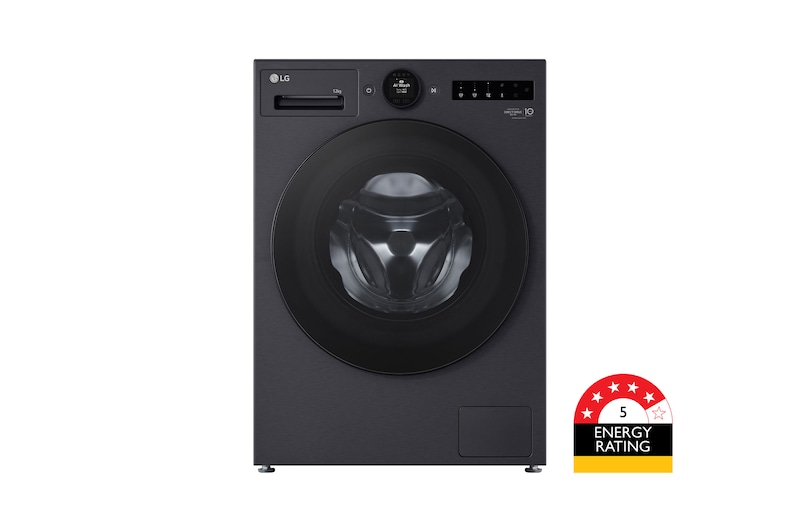 Front view of 12kg Series 9 Front Load Washer – Steam+ WX9-1412MB