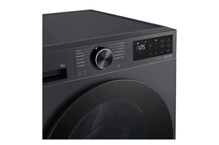 LG Series 3 Front Load Washing Machine knob display detail