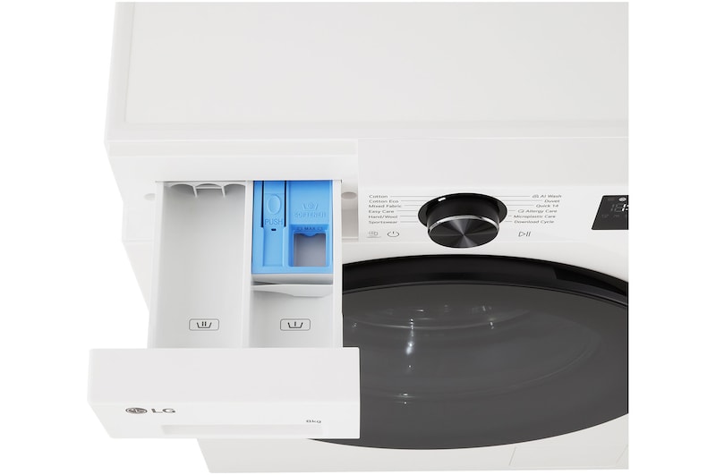 LG Series 3 Front Load Washing Machine front high angle.