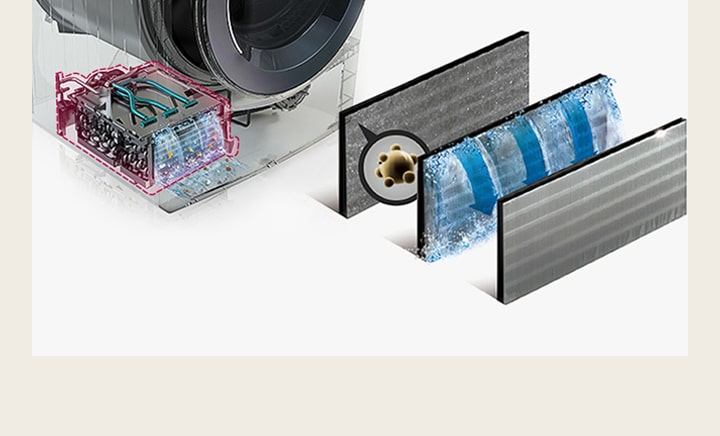 An animation showing the automatic condenser cleaning process	