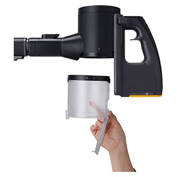 LG a9l-raptor vacuum with included accessories: various nozzles, tools, mop pads, extension hose, and extra battery