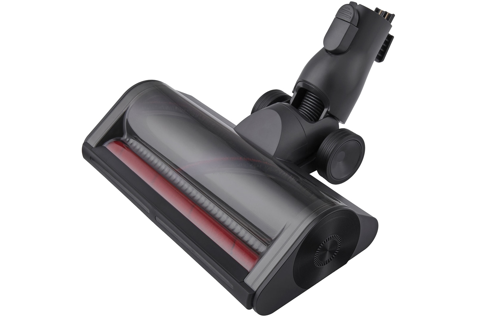 LED crevice tool. Light at the tip illuminates tight corners and gaps to help spot and remove hidden dust easily.