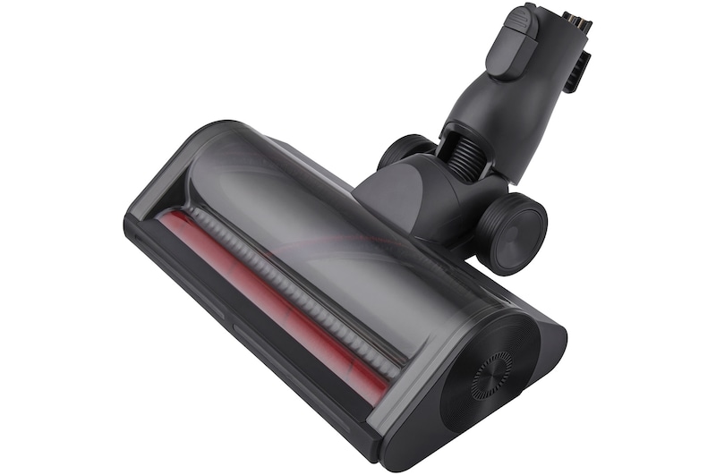 LED crevice tool. Light at the tip illuminates tight corners and gaps to help spot and remove hidden dust easily.
