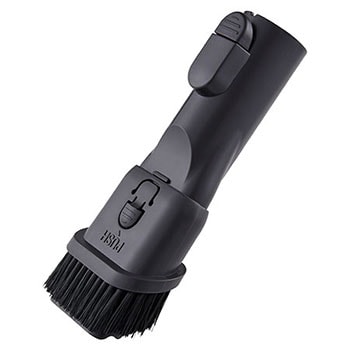 220W suction power. Swirling blue light illustrates up to 220W of powerful suction moving dynamically inside the vacuum.