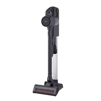 220W suction power. Swirling blue light illustrates up to 220W of powerful suction moving dynamically inside the vacuum.