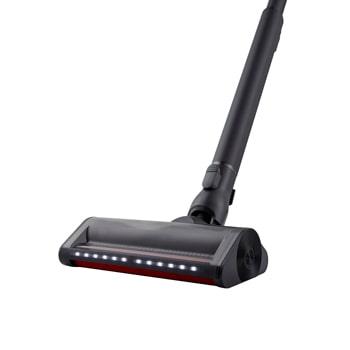 LG a9l-raptor vacuum with included accessories: various nozzles, tools, mop pads, extension hose, and extra battery