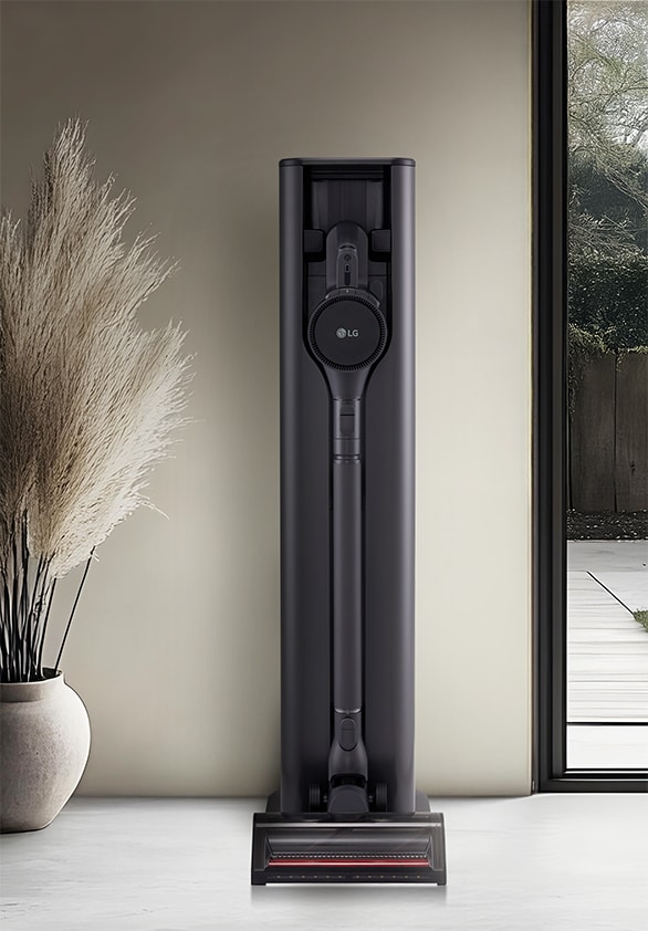 Image of tower vacuum in living space