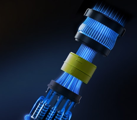 Smart Inverter Motor™ diagram highlighting internal components.