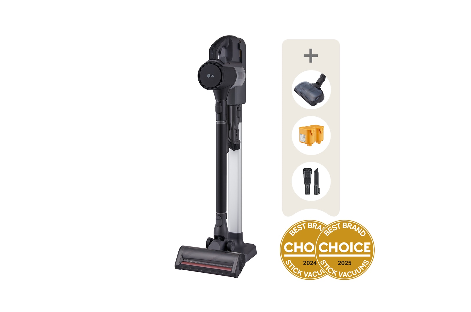 Front view of a9l-raptor with floor standing accessory