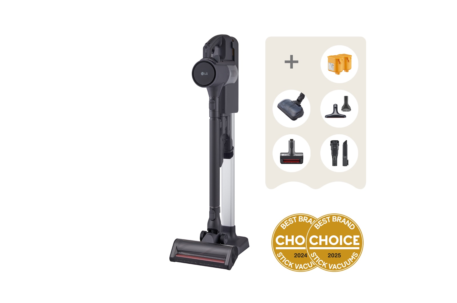 Front view of a9l-raptor with floor standing accessory