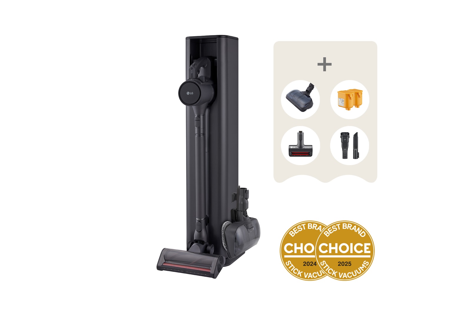 Front view of a9l-titan with all-in-one standing accessory