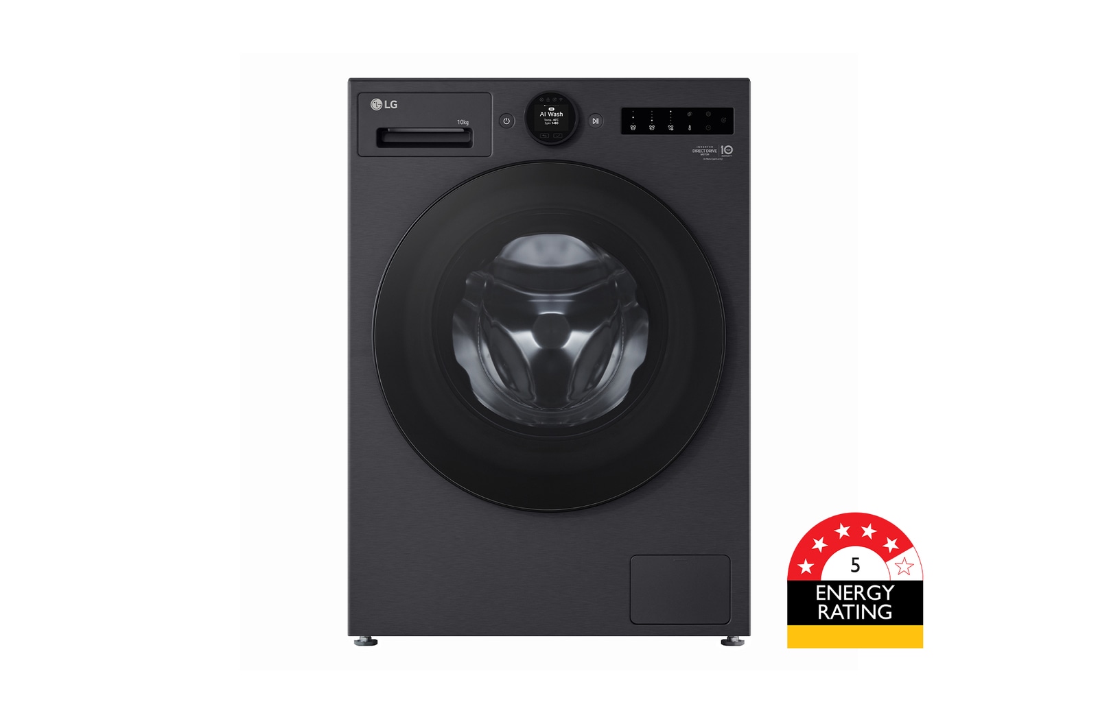 Front view of LG Washing Machine WX9-1410MB