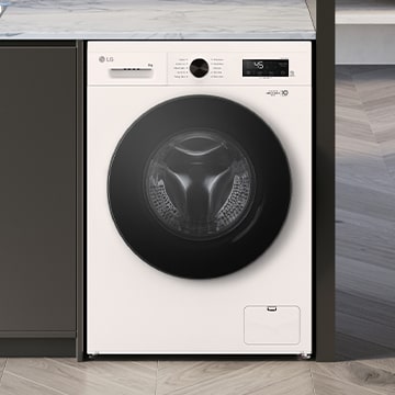 Image shows the interior cut of the washing machine