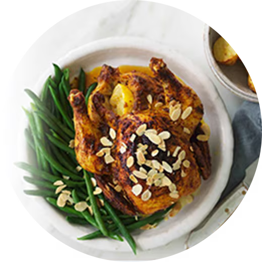 Roast Indian Korma Curry Chicken