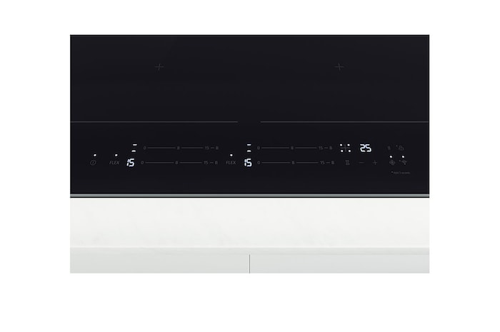 LG 60cm Induction Cooktop, 4 Cook Zones, 2 Flexi, BCI607B4BG