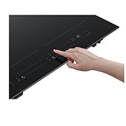 LG 60cm Induction Cooktop, 4 Cook Zones, 2 Flexi, BCI607B4BG