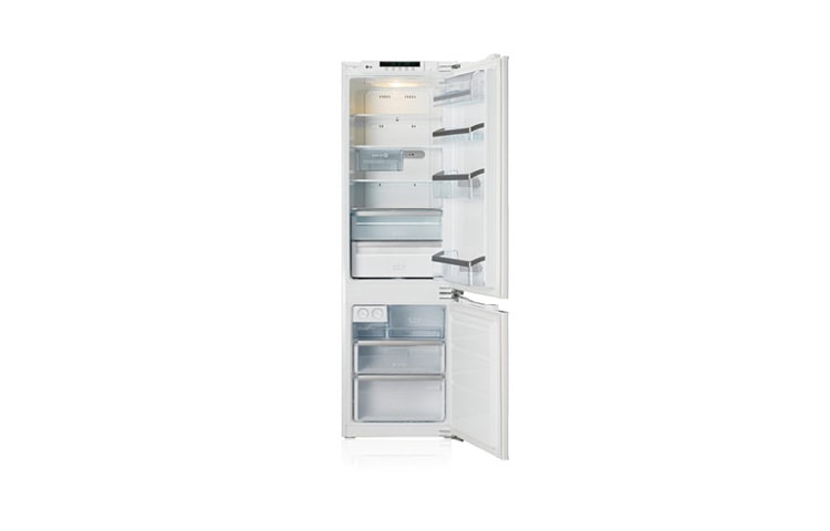 Front view of 263l integrated COMBI FRIDGE GR-N319LLW