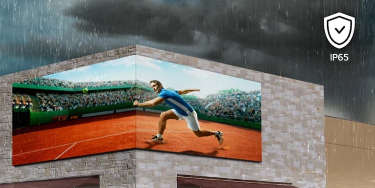 The IP65 certified cabinet allows GSCD series to work well even in rainy or cloudy weather.