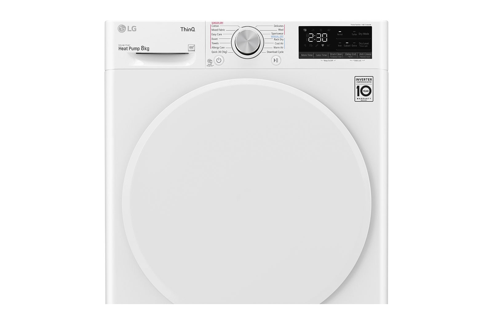 LG 8kg Heat Pump Dryer with Inverter Control , DVH45-08W