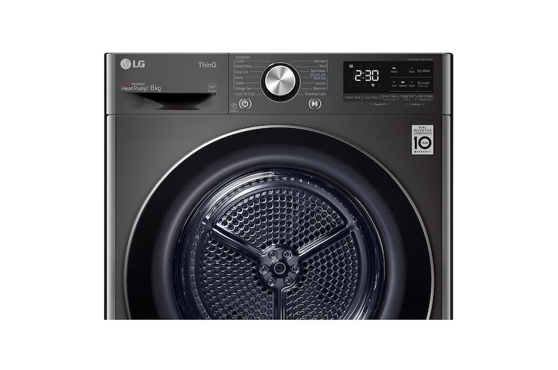 LG 9kg Series 9 Heat Pump Dryer - 9 Star, DVH9-09B