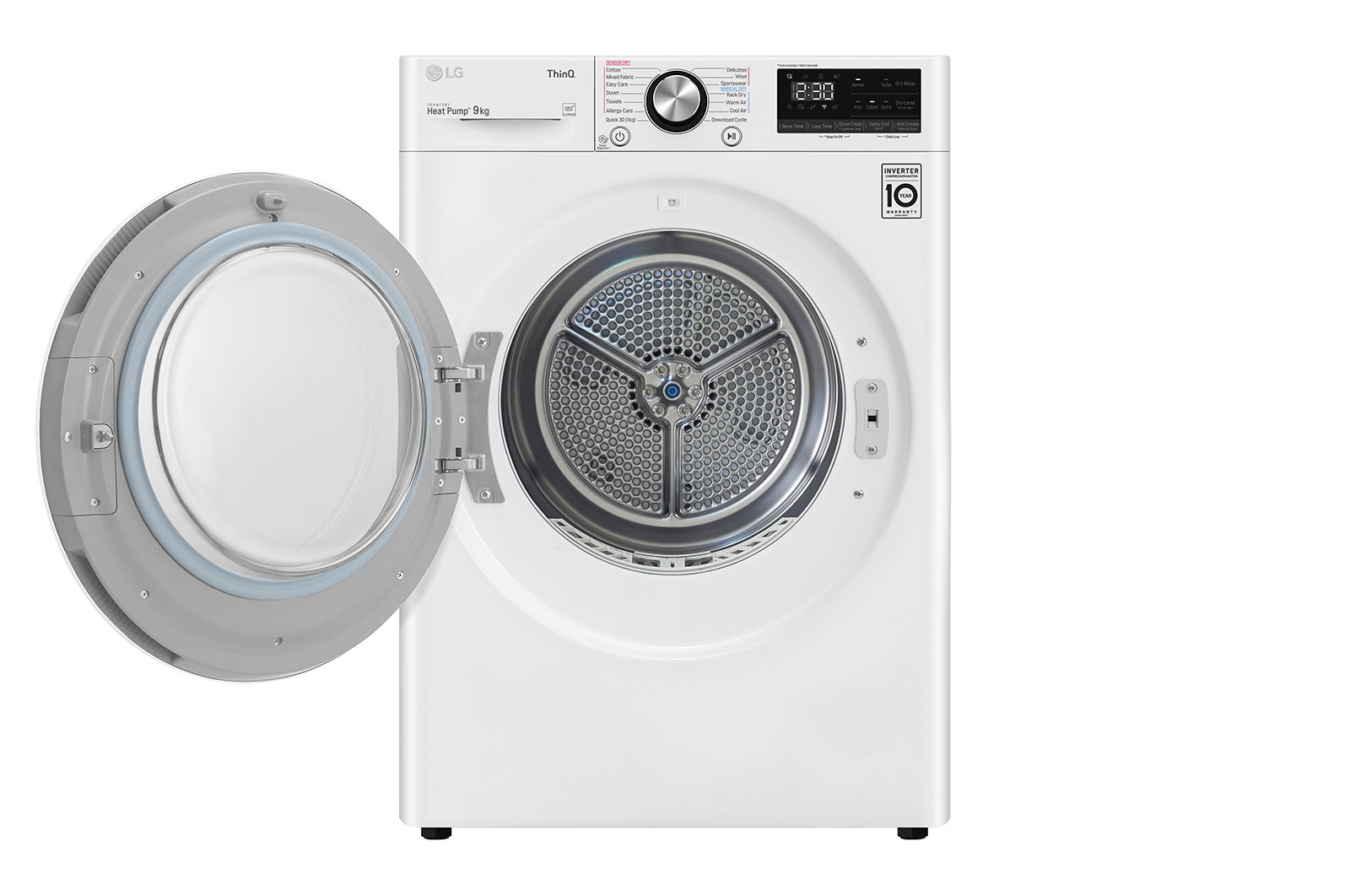 LG 9kg Series 9 Heat Pump Dryer - 9 Star, DVH9-09W