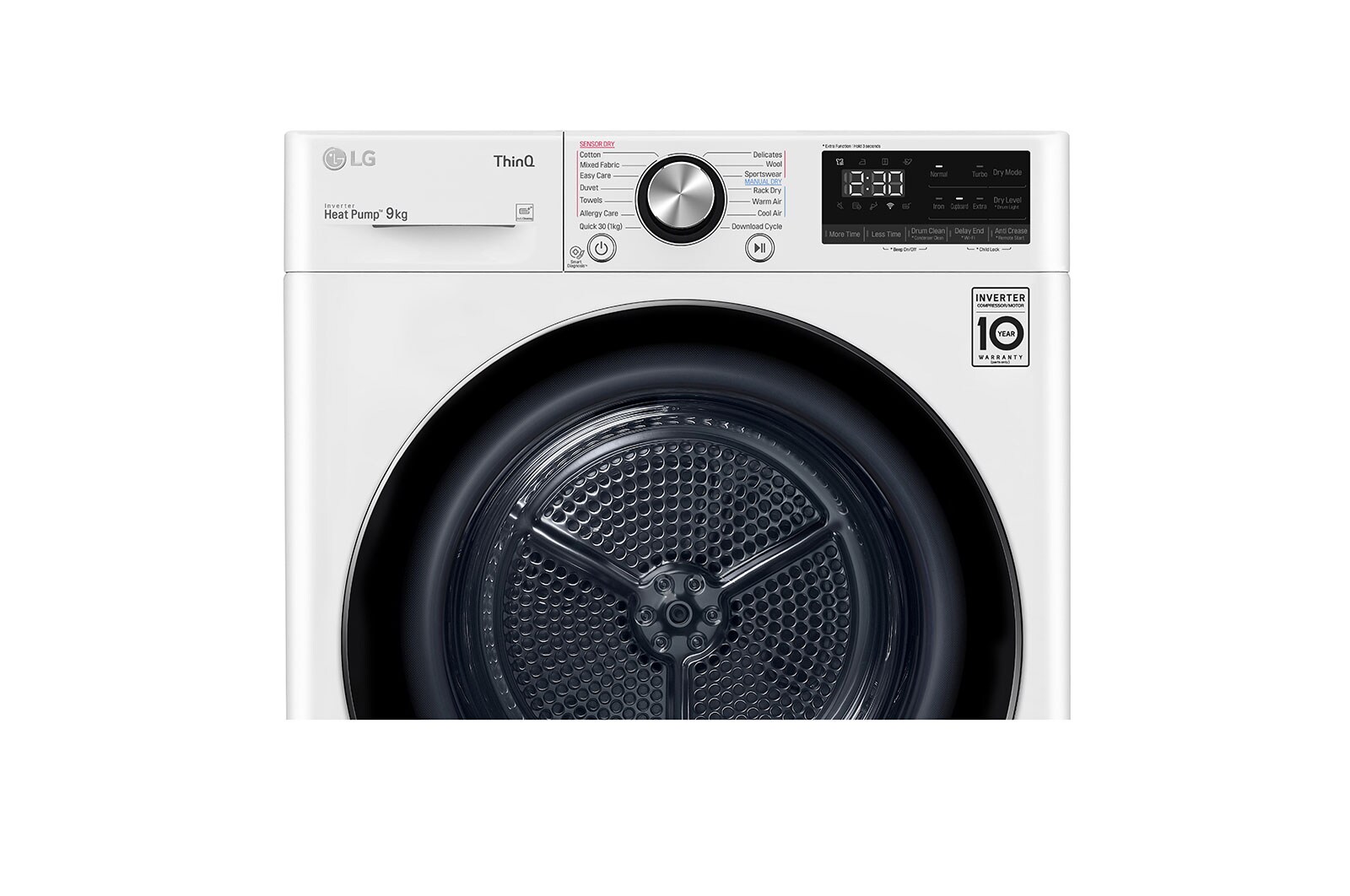 LG 9kg Series 9 Heat Pump Dryer - 9 Star, DVH9-09W