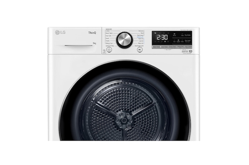 LG 9kg Series 9 Heat Pump Dryer - 9 Star, DVH9-09W