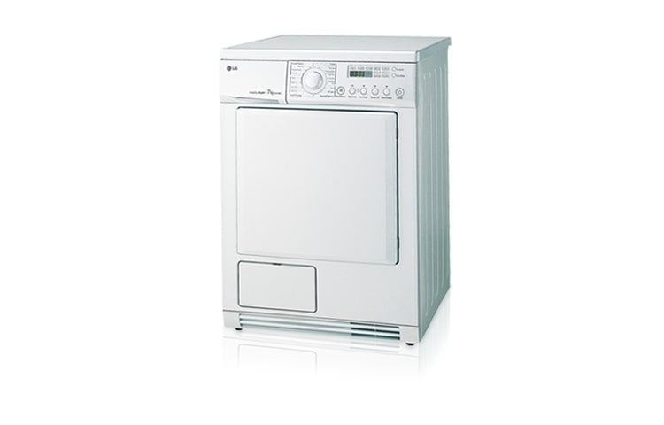 Front view of 7kg White Condenser Dryer with Dual Lint Filter TD-C700E