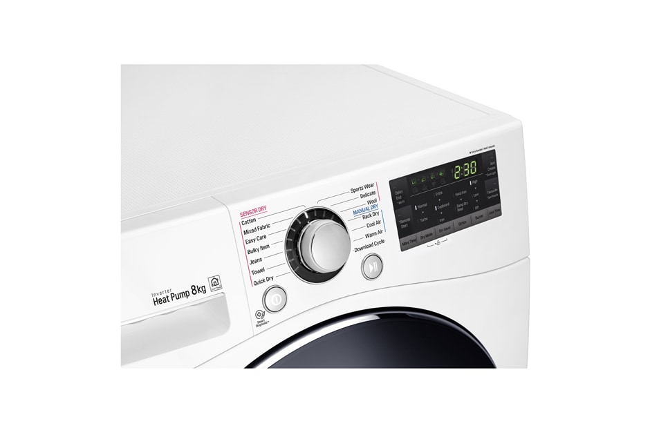 LG 8kg Condensing Dryer with Heat Pump, TD-H802SJW
