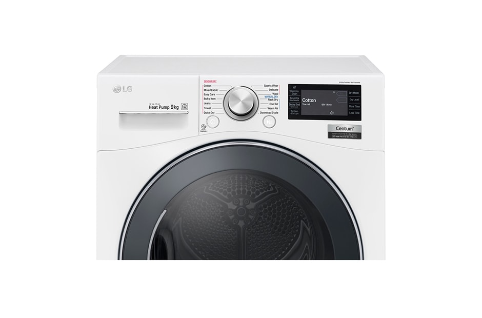 LG 9kg Centum™ Heat Pump Dryer with  Inverter Control, TD-H901MW